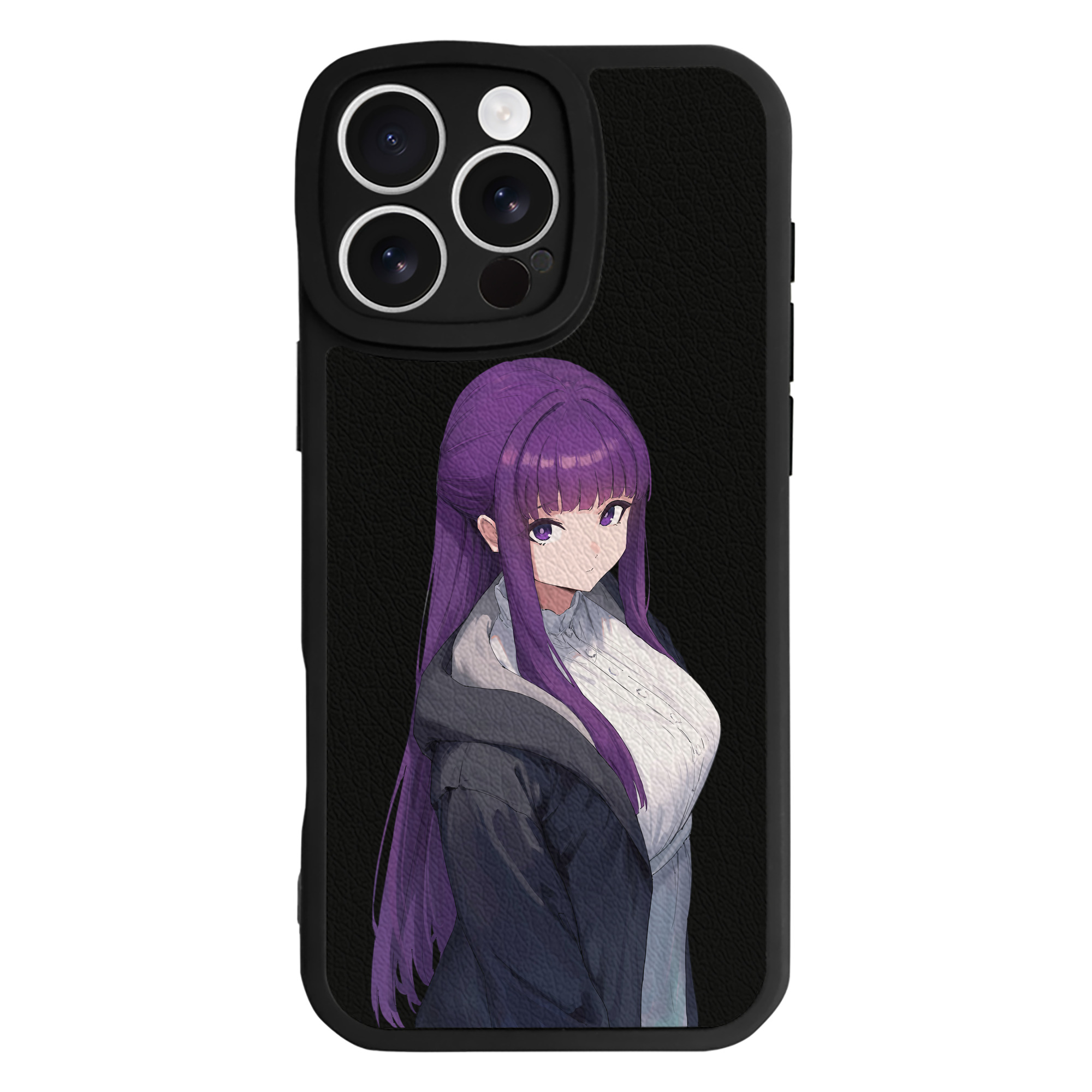 （画像用） 葬送のフリーレン Frieren 【iPhone 16シリーズ対応】シリコンスマホケース（レザー調） 材質：シリコン